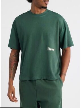 Elwood Boxy Heavyweight
Cotton Crop T-Shirt, Men’s Small